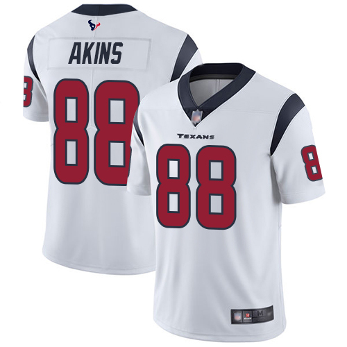 Houston Texans Limited White Men Jordan Akins Road Jersey NFL Football #88 Vapor Untouchable->houston texans->NFL Jersey
